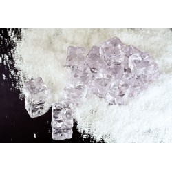 cubes de glace opaques