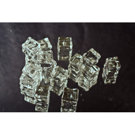 SB Cube de glace artificiel expensif transparent les 100gr